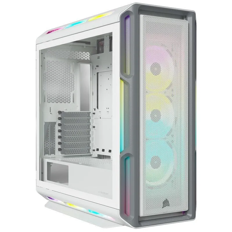 Corsair iCUE 5000T RGB Vetro temperato USB 3.0 Bianco - immagine 1