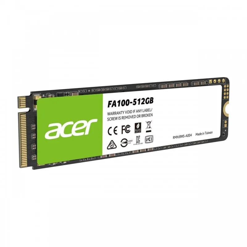 SSD Acer FA100 da 512 GB M.2 PCIe Gen3 NVMe - immagine 1