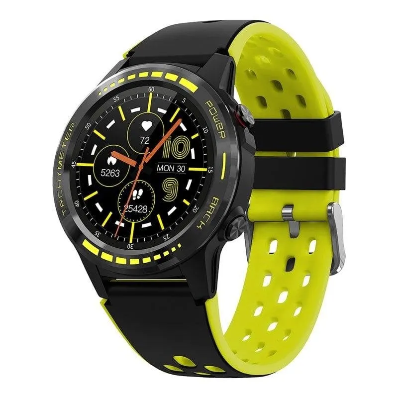 Leotec MultiSport GPS Advantage Plus Bluetooth GPS 44mm IPS Nero Giallo IP67 Cardiofrequenzimetro - immagine 1