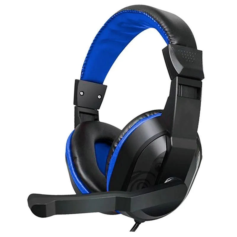 Fantastiche cuffie stereo Dublin con microfono nero/blu - immagine 1