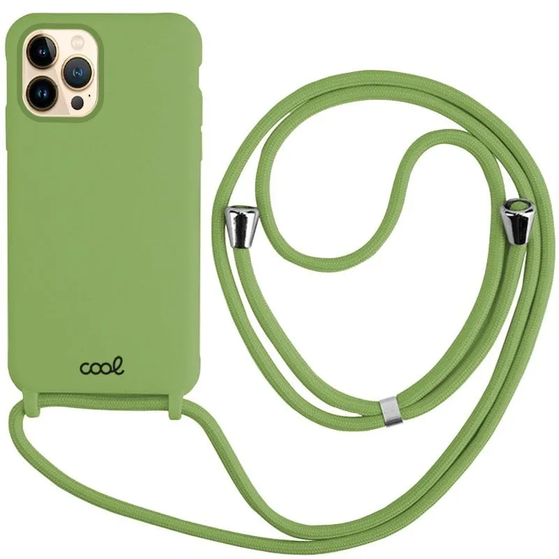 Custodia con cavo liscio pistacchio per iPhone 13 Pro Max - immagine 1