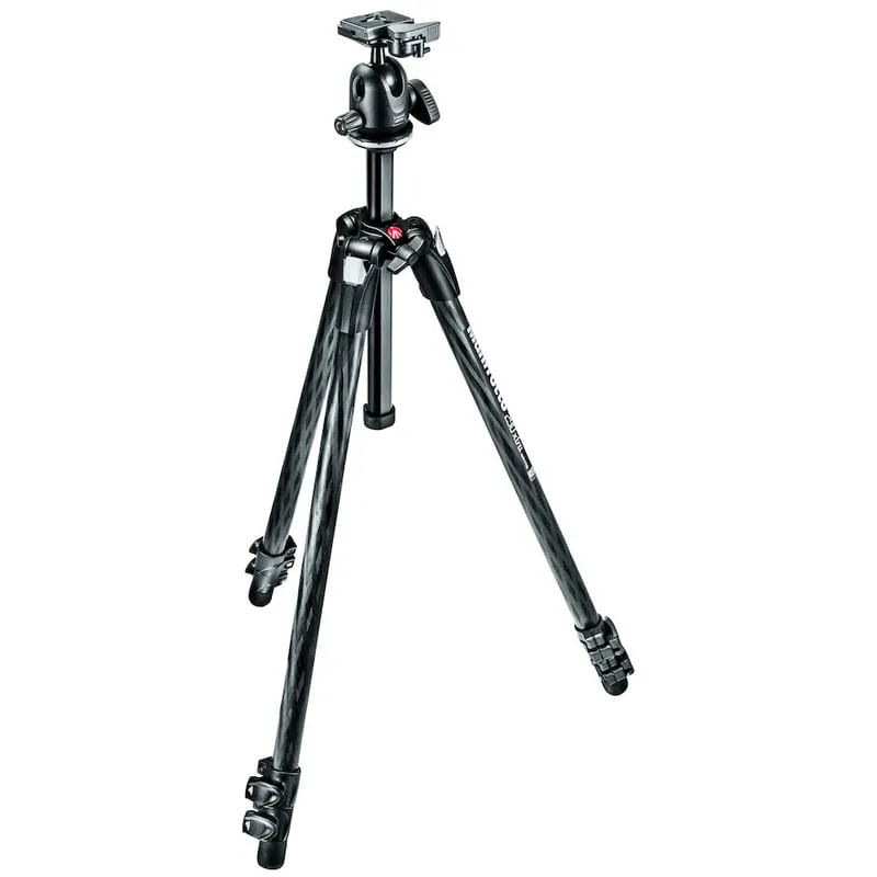 Kit treppiede in carbonio Manfrotto 290 XTRA con testa a sfera - immagine 1