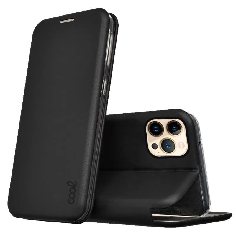Custodia Flip Cover nera Cool Elegance per iPhone 13 Pro Max - immagine 1