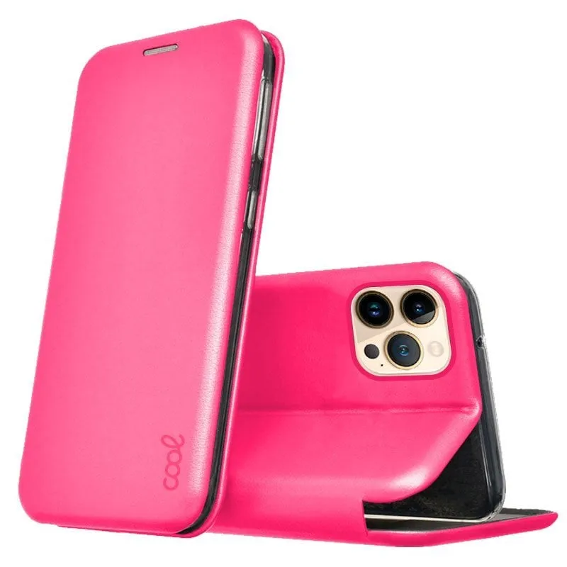 Custodia Flip Cover fucsia Cool Elegance per iPhone 13 Pro Max - immagine 1