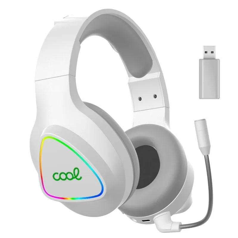 Cuffie da gioco wireless Cool Leopard 7.1 PC/PS4/PS5/Xbox Bianco - immagine 1