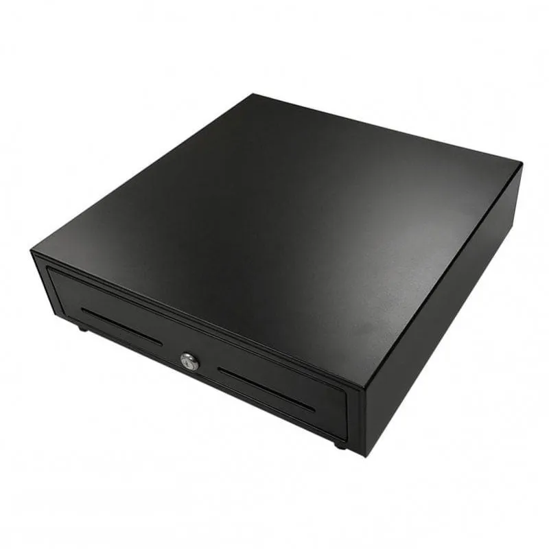 Cassetto contanti elettrico automatico Geon Nero 41 x 41 cm - immagine 1
