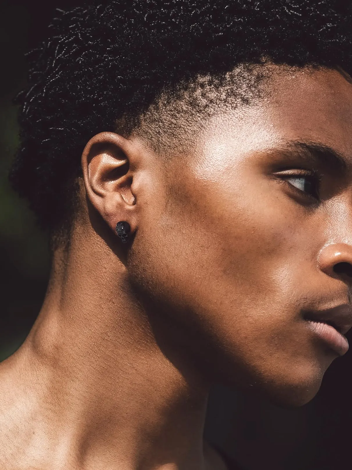 Bandmax Teschio Orecchini Pendenti Uomo Donna, Nero Orecchini Acciaio Chirurgico, 05 Stile Bussola Orecchini Anallergici, Gioielli Uomo di Moda per Punk Goth - immagine 2