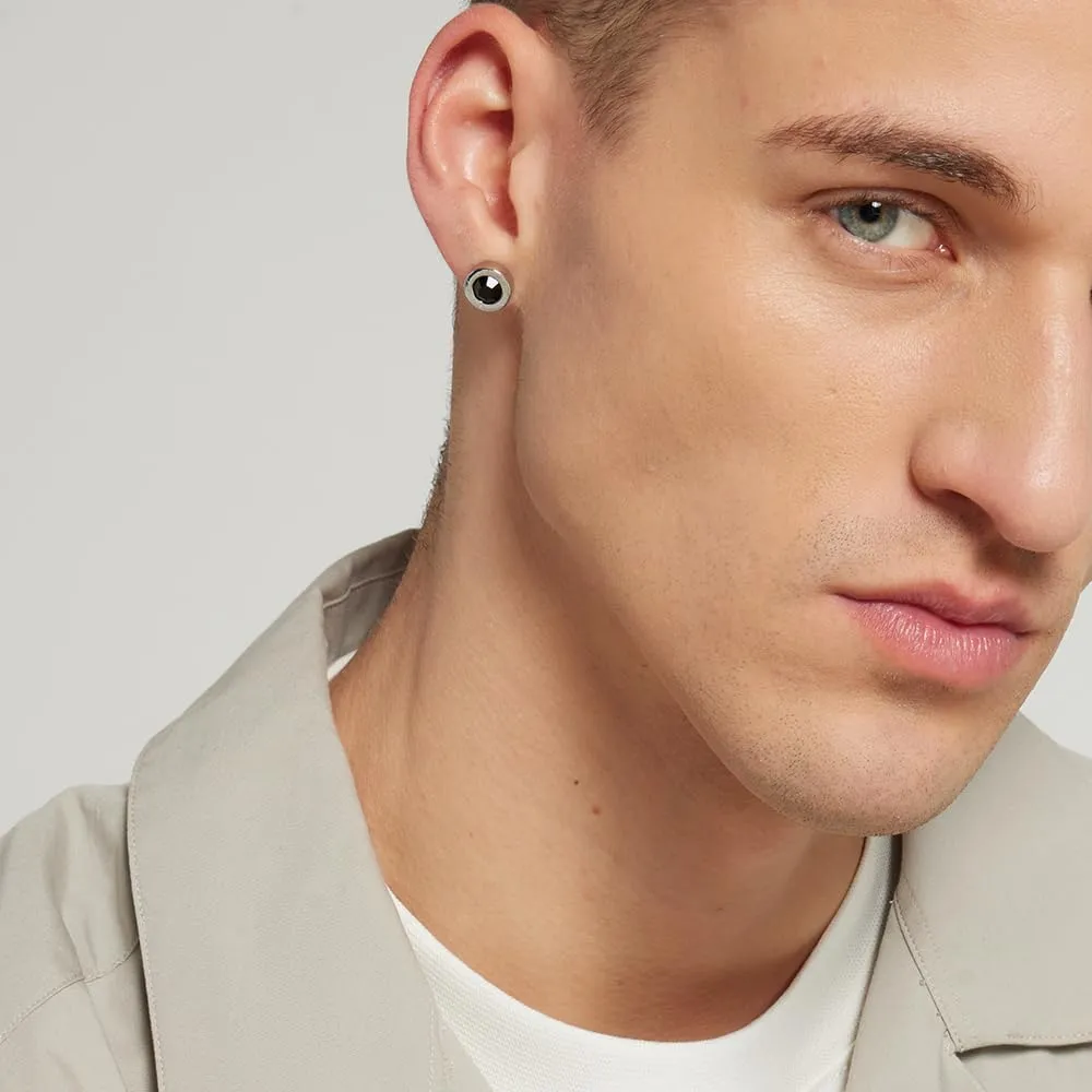 Calvin Klein Orecchini a Perno da Uomo Collezione LATCH in Acciaio Inossidabile con Cristalli - 35000264 - immagine 3