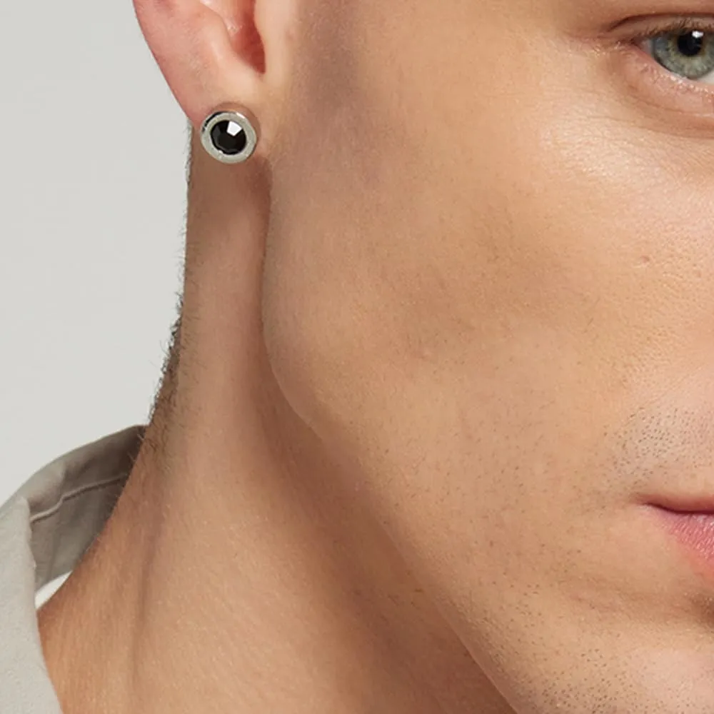Calvin Klein Orecchini a Perno da Uomo Collezione LATCH in Acciaio Inossidabile con Cristalli - 35000264 - immagine 4