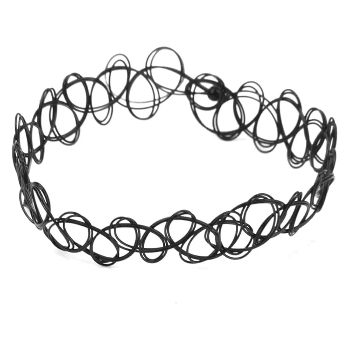 Sarini Set di collane per Tatuaggi, collane Elasticizzate, collari, bracciali, Anelli, per Uomo, Donna, Ragazza, Regalo - immagine 3