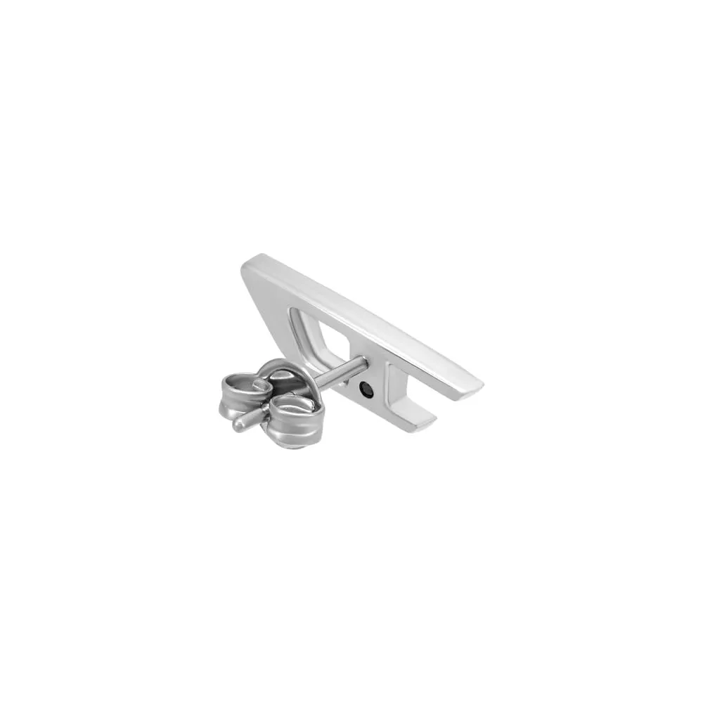Diesel D Logo DX1630040 - Orecchini da uomo in acciaio inox color argento - immagine 4