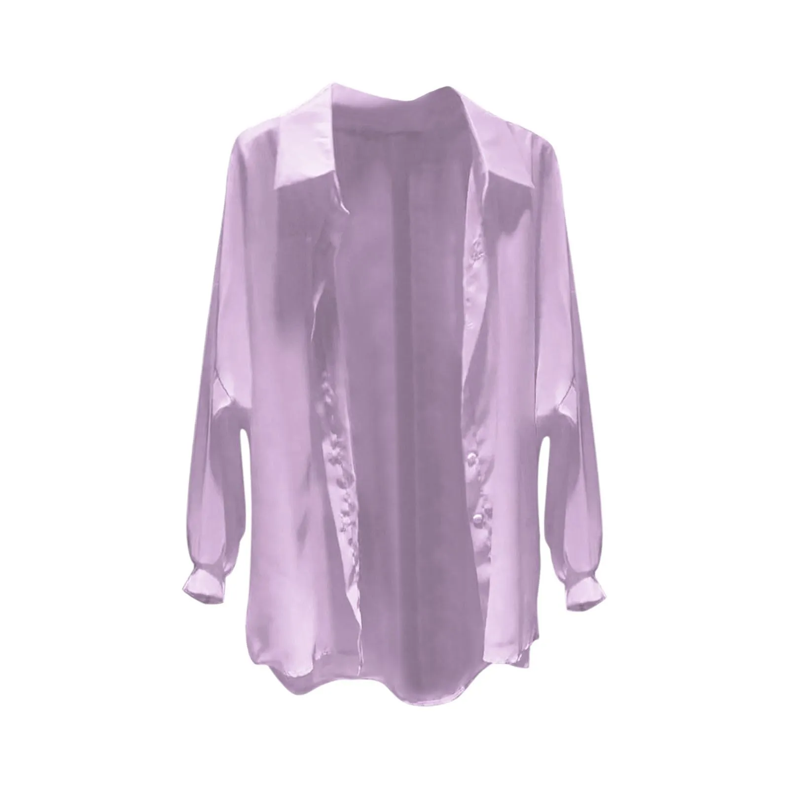 Camicia Dixie Donna Day Prime Camicia Donna Color Cipria Camicia Scollo V Donna Abbigliamento Donna Maniche Lunghe Camicia Donna Gessata Camicia Elegante Donna Raso Vestito Retro Donna Special Deals - immagine 3