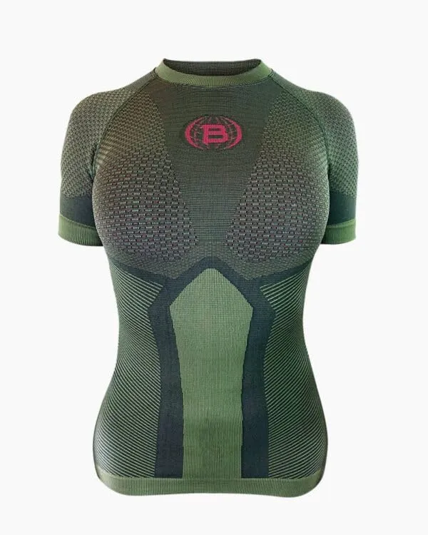 BITRABI Intimo Tecnico e Termico seconda Pelle Winter Ursus Lady, Maglia Tecnica Sportiva da Donna, Manica Lunga o Corta, Verde Militare, Design a Compressione (Manica Lunga, L/XL) - immagine 5