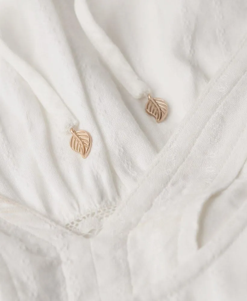 Superdry Mini abito da donna Ibiza a maniche lunghe, bianco, 44 - immagine 6