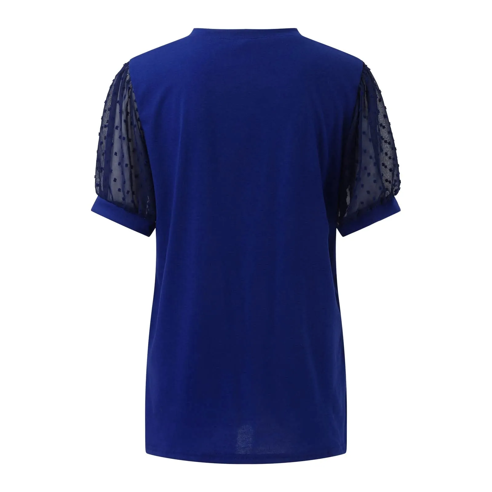 Uwdiohq Lightning Deals Today Top A Maniche Corte in Chiffon con Scollo A V in Tinta Unita Casual da Donna Giacca Estetista Sciolto Casual Todays Deals - immagine 4
