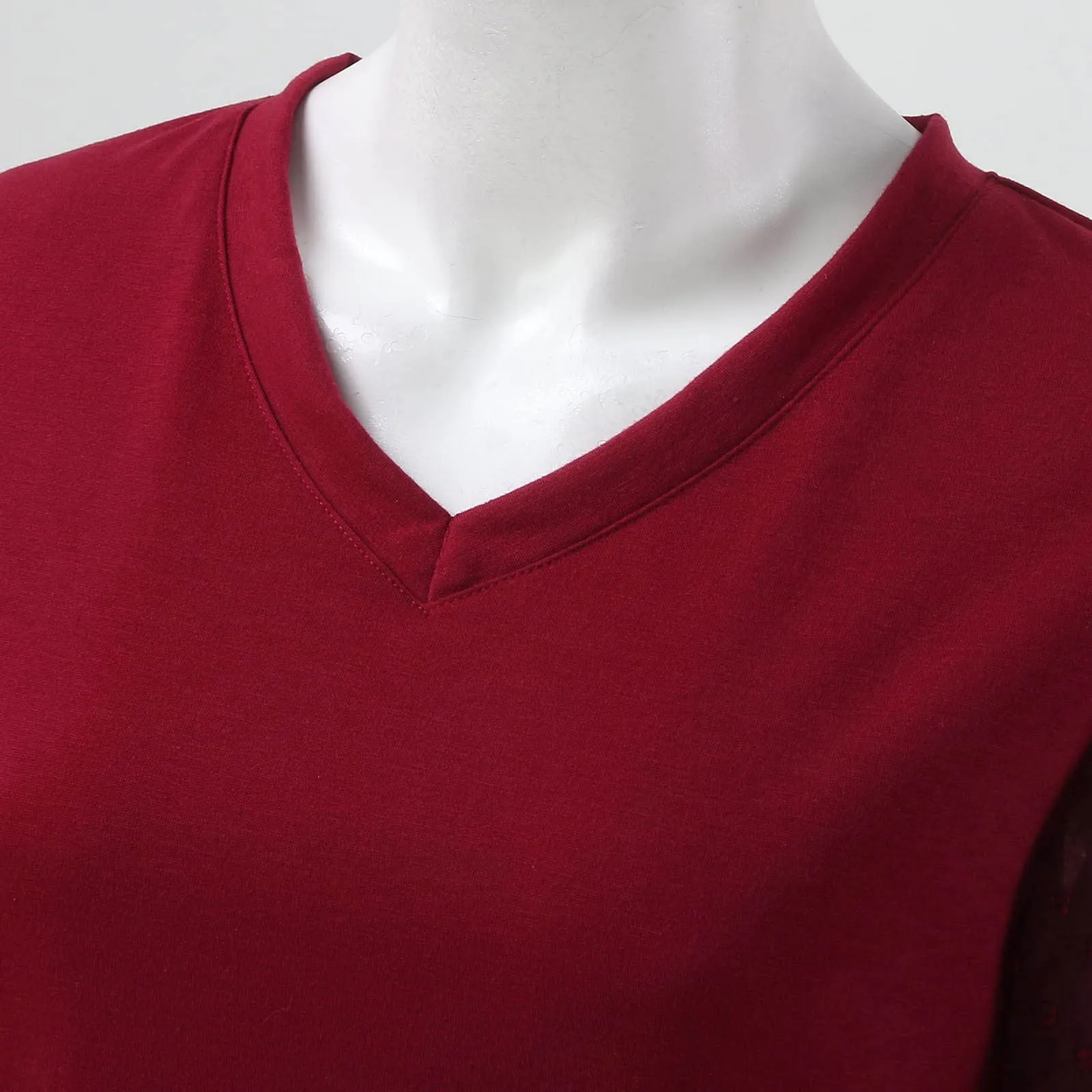 Uwdiohq Offerte Top di Oggi Top A Maniche Corte in Chiffon con Scollo A V in Tinta Unita Casual da Donna Giacca Estetista Sciolto Casual T Shirt Offerta Donna - immagine 7