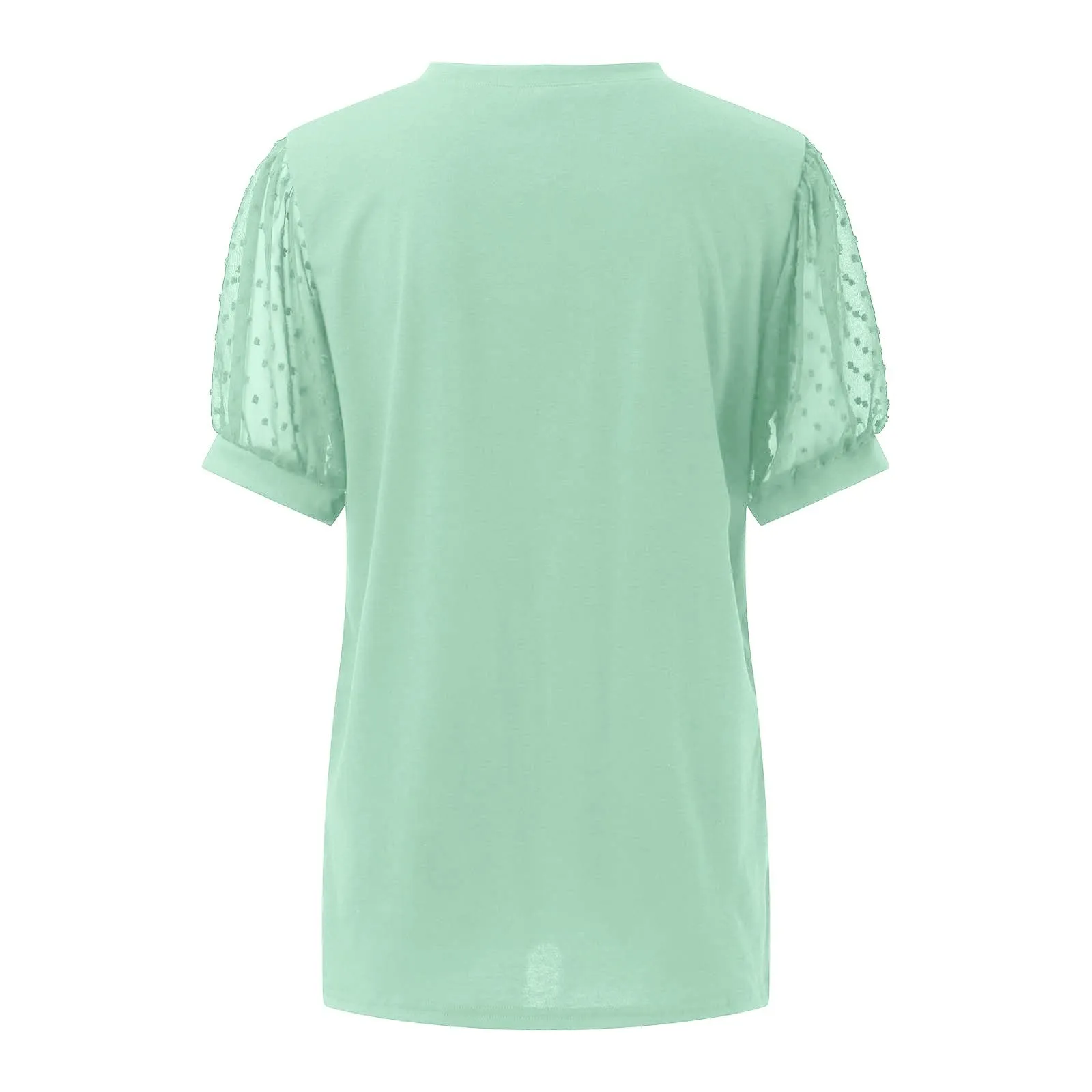Uwdiohq Prime Deals of The Day Today Only Top A Maniche Corte in Chiffon con Scollo A V in Tinta Unita Casual da Donna Giacca Estetista Sciolto Casual Todays Deals - immagine 4