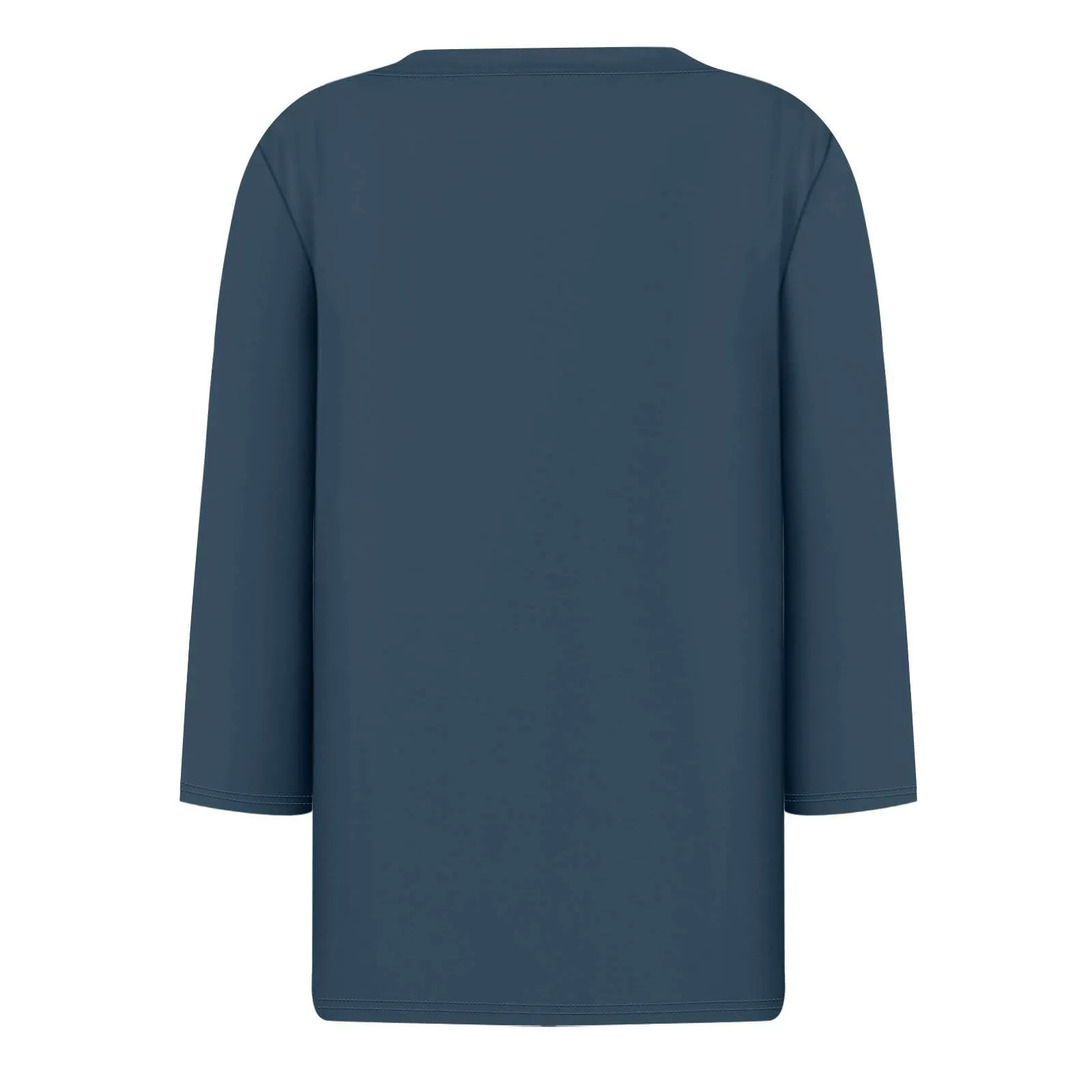 SCBFDI Today 2024, Maglie Donna Autunno Maglie Donna Manica 3/4 Bluse E Camicie da Donna Camicie Donna Manica Lunga Blusa Donna Bianca Tunica Donna Elegante T Shirt Donna Cotone - immagine 4