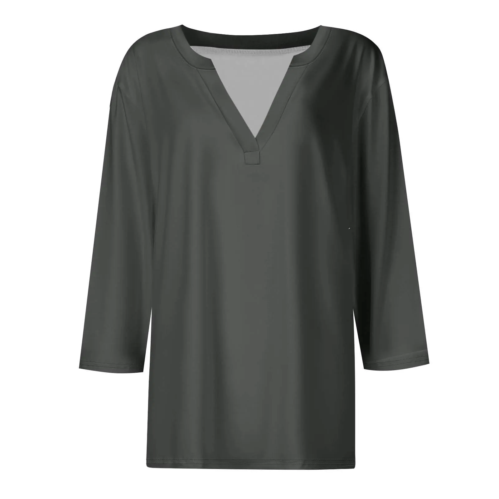 SCBFDI Today 2024, Camicia Nera Donna Elegante T Shirt Donna Manica 3/4 Camicia Elegante Donna Cerimonia Maglia Donna Manica 3/4 T Shirt Lino Donna Camicia Donna Rossa Gonnellino - immagine 3