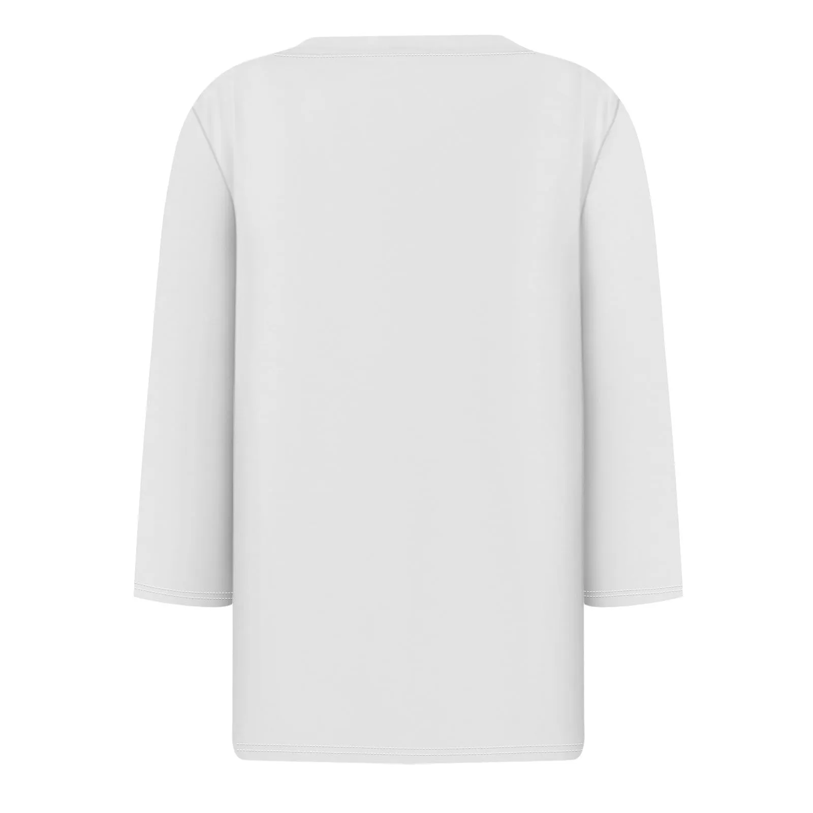 SCBFDI Today 2024, Top Nero Donna Elegante Maglietta 3/4 da Donna Camicia Elasticizzata Donna T-Shirt Aderente Abbigliamento Donna Camicie Estive Bluse Donna Eleganti Manica Lunga - immagine 4