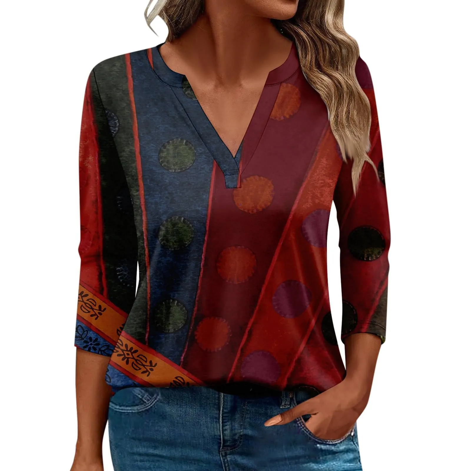 SCBFDI Today 2024, Nara Camicie Donna Camicia Donna Maglia Manica 3/4 Donna Cotone Camice Estetista Donna Donna Camicetta Tshirt Donna Cotone Grigio Camicette Donna Manica Lunga - immagine 6