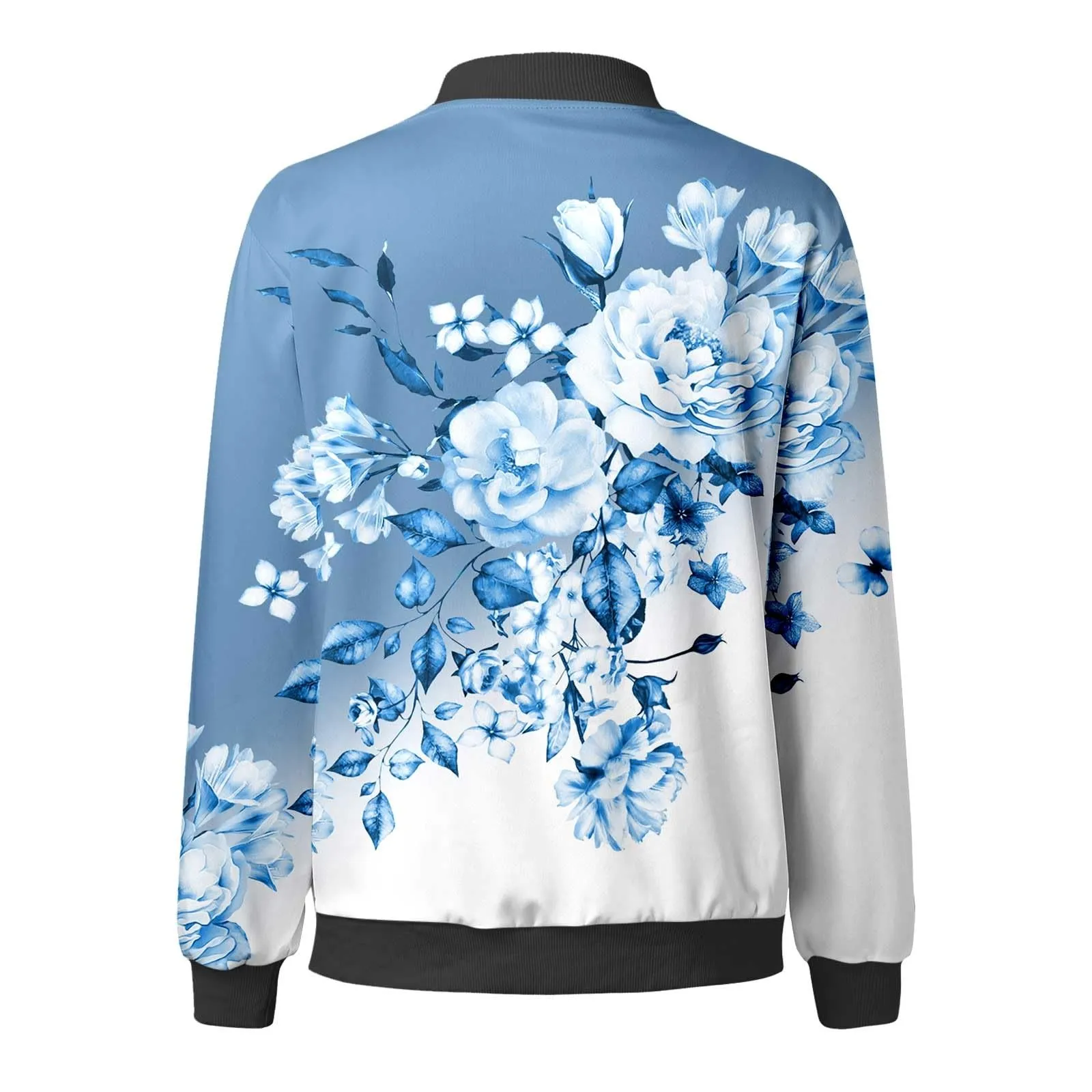 Generico Giubbino Bomber Donna,Giubbotto Primavera Donna,Stile retrò Classics Casual Moda Unique Giacca a Vento Leggera Giubbotto Bomber Estiva Giacca per Il Tempo Libero Giacchetto - immagine 4