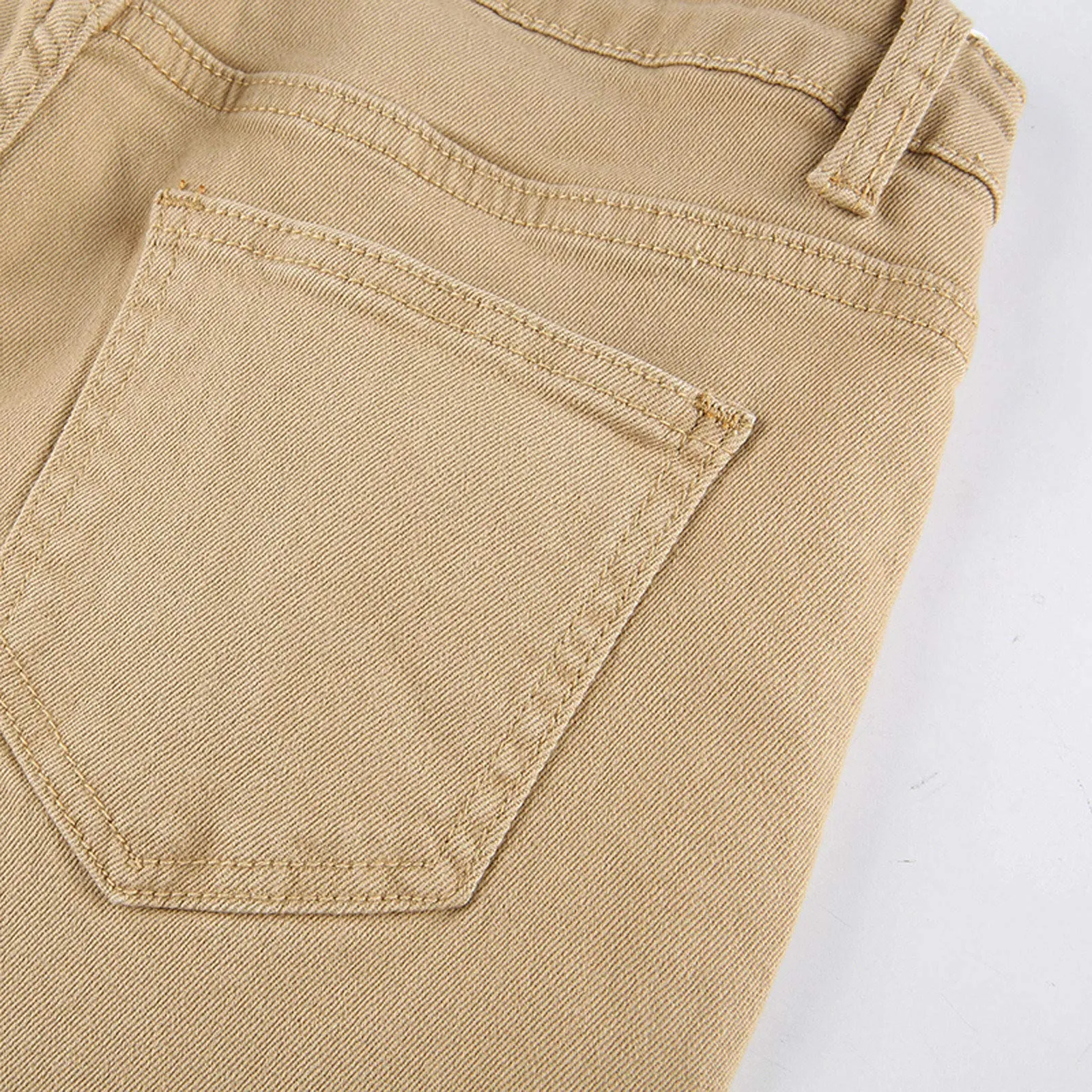 Generico Jeans da Donna a Flared, Pantaloni Donna a Flared Jeans Svasati a Vita Bassa Pantaloni Lunghi Taglio Bootcut Elasticizzati Skinny Jeans Donna con Tasche Jeans Svasato con Tasche Streetwear - immagine 6