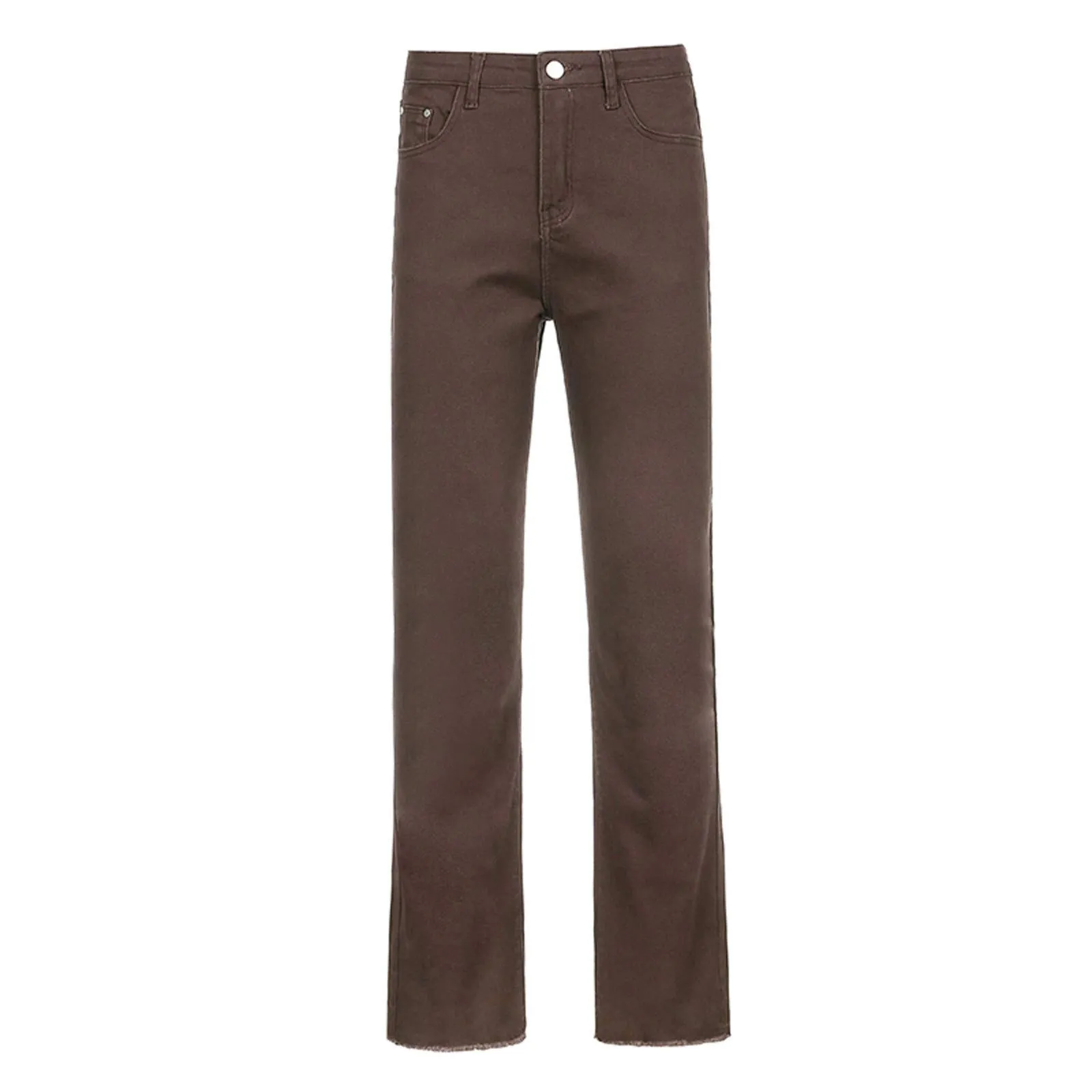 Generico Jeans da Donna a Flared, Pantaloni Donna a Flared Jeans Svasati a Vita Bassa Pantaloni Lunghi Taglio Bootcut Elasticizzati Skinny Jeans Donna con Tasche Jeans Svasato con Tasche Streetwear - immagine 7