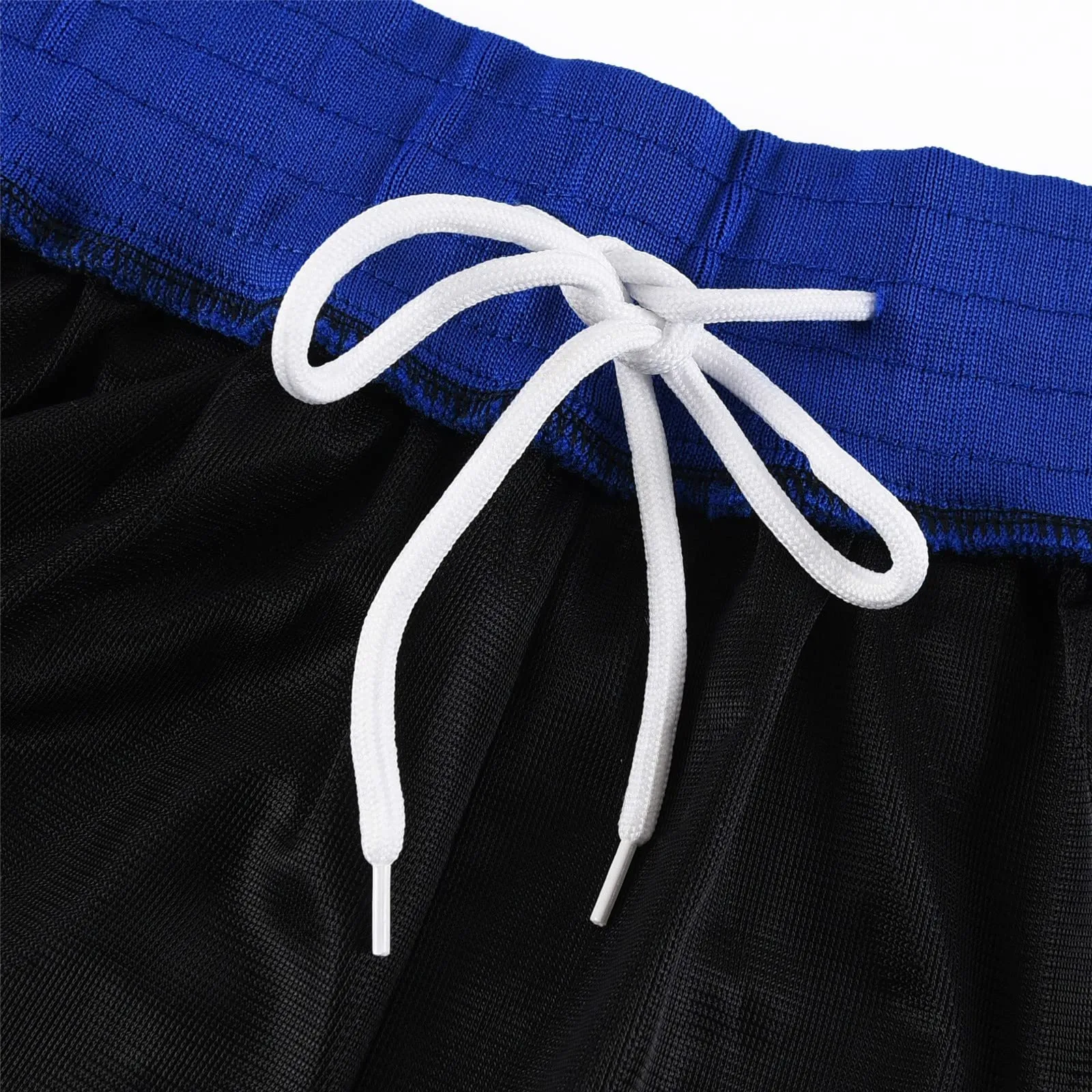 CNALLAR Pantaloncini da Basket da Uomo, Colore: Bianco/Nero - immagine 2