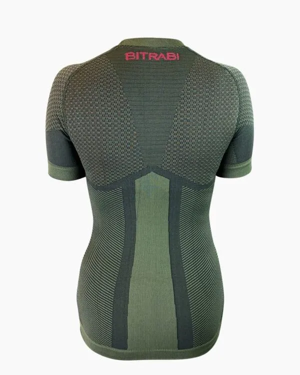 BITRABI Intimo Tecnico e Termico seconda Pelle Winter Ursus Lady, Maglia Tecnica Sportiva da Donna, Manica Lunga o Corta, Verde Militare, Design a Compressione (Manica Corta, XXL) - immagine 6
