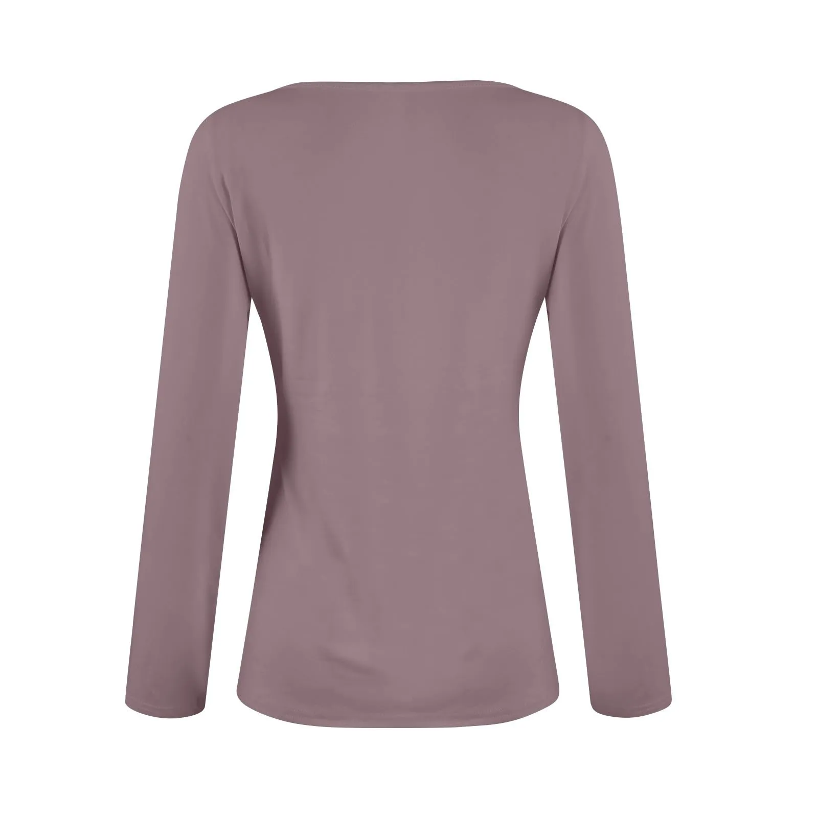 MOKBAY Maglie Donna Invernali Y2k Basic Maglia Manica Lunga Elegante Autunnali Elegante Manica Lunga Tinta Unita Maglietta Intima Donna Slim Fit Attillate Tshirt Maglia Crop Top Maniche Lunghe XL - immagine 4