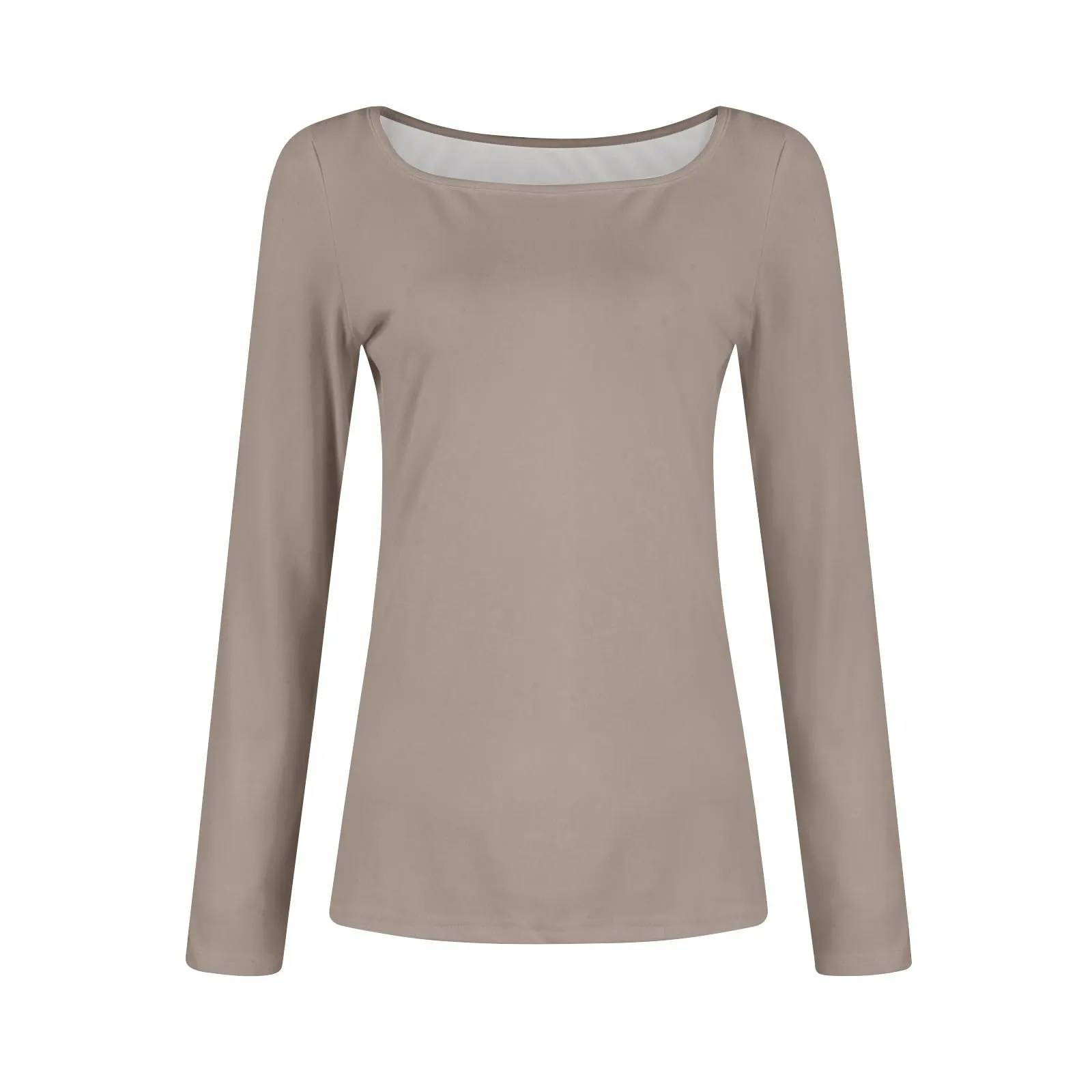 MOKBAY Crop Top Manica Lunga Maglie Donna Autunnali Elegante Maglia Scollo a V Slim Fit Y2k Invernale Aderente Tinta Unita T-Shirt Maglia Curvy Magliette Nere Donna XXL - immagine 5