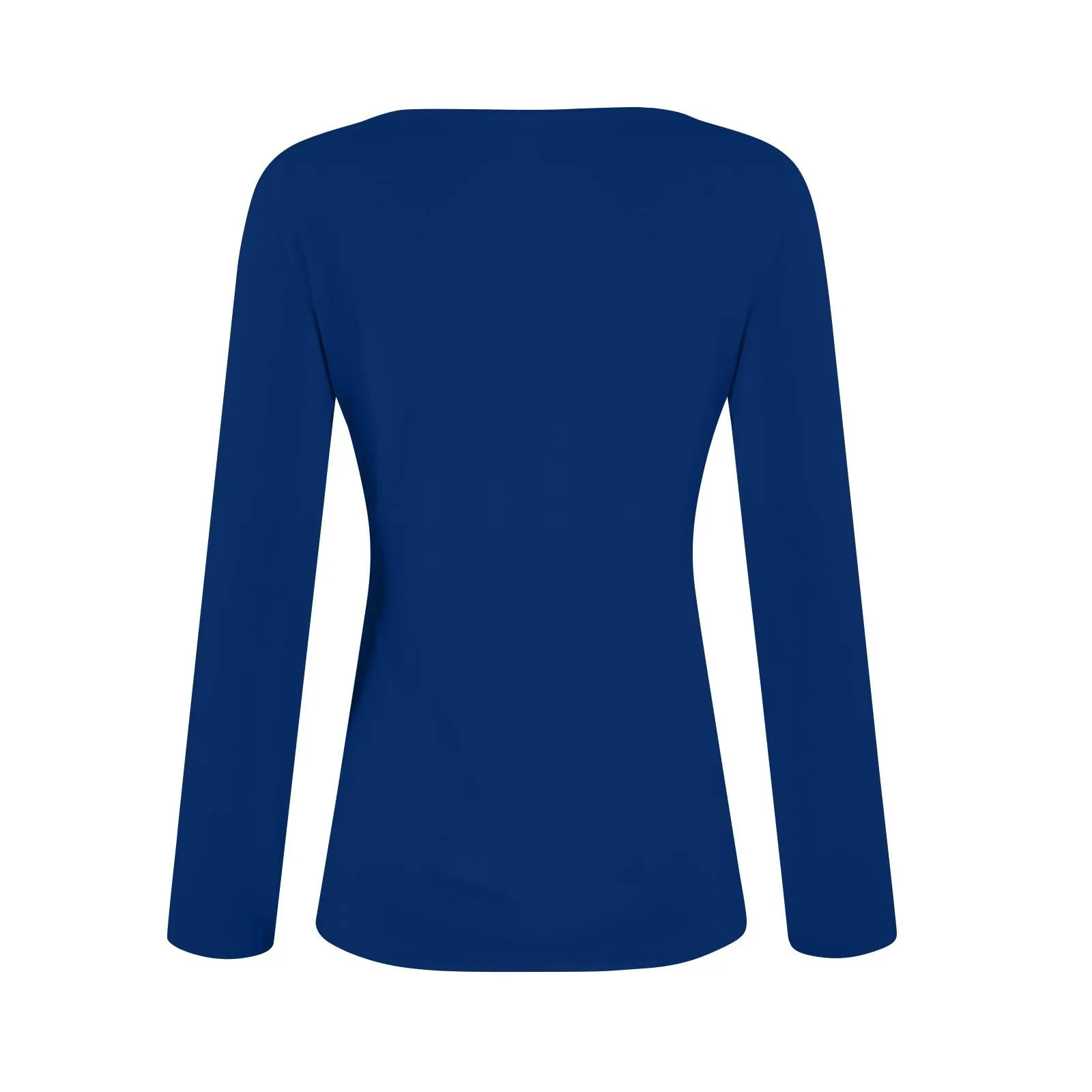 MOKBAY Maglia Donna Cotone Manica Lunga Sexy Manica Lunga Tshirt Maglia Autunno Tinta Unita Elegante Maglie Maniche Lunghe Slim Fit Basic Maglietta Intima Attillata Top Bianco Donna Elegante XXL - immagine 4