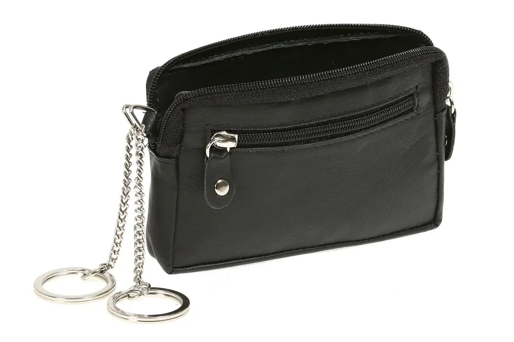 LEAS Portachiavi, Vera Pelle, nero Special Edition'' - immagine 1