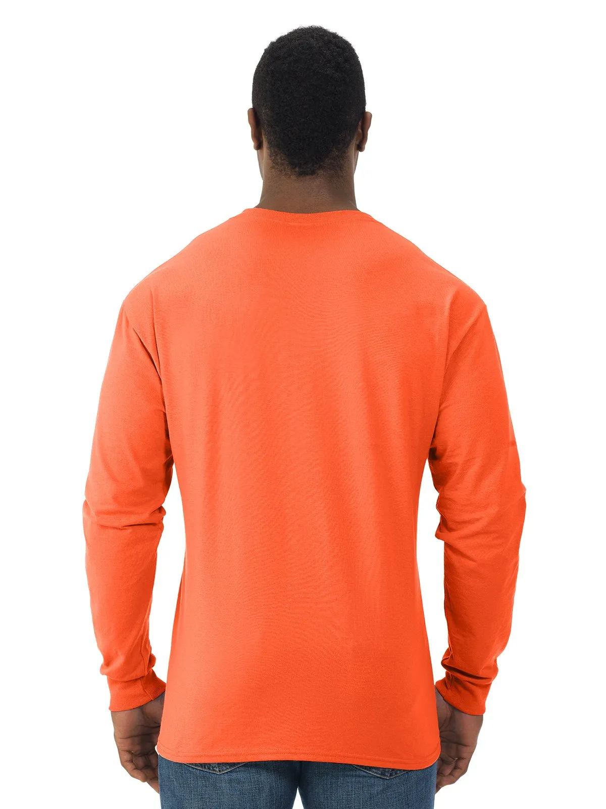 kectelly – Heavyweight Blend 50/50 Lungo Sleeve Maglietta Grigio Oxford - immagine 4