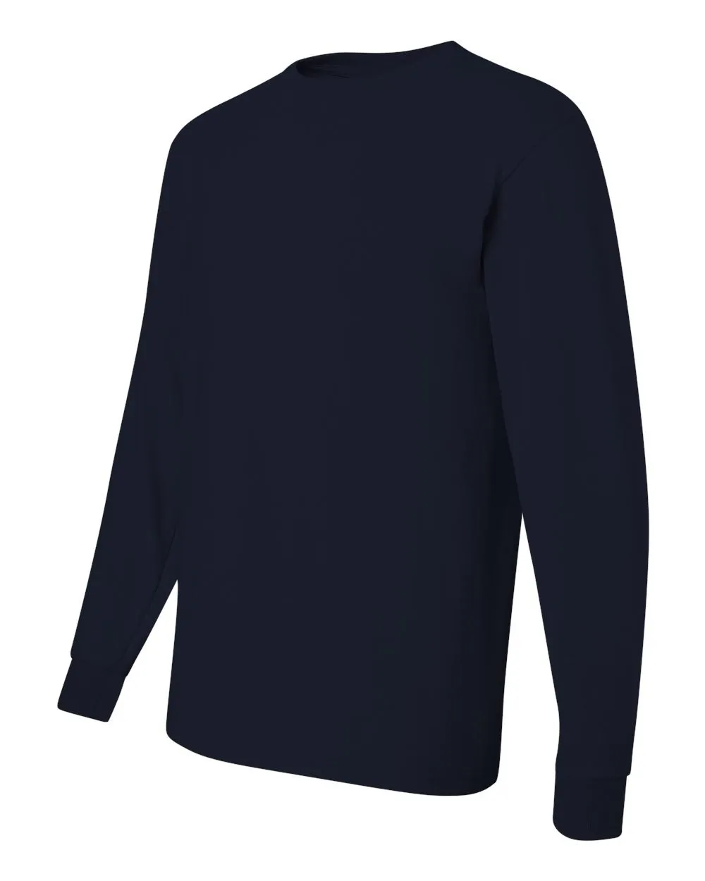 Jerzees - Heavyweight Blend 50/50 Cotton/Poly Long Sleeve T-Shirt. 29LS Navy - immagine 3