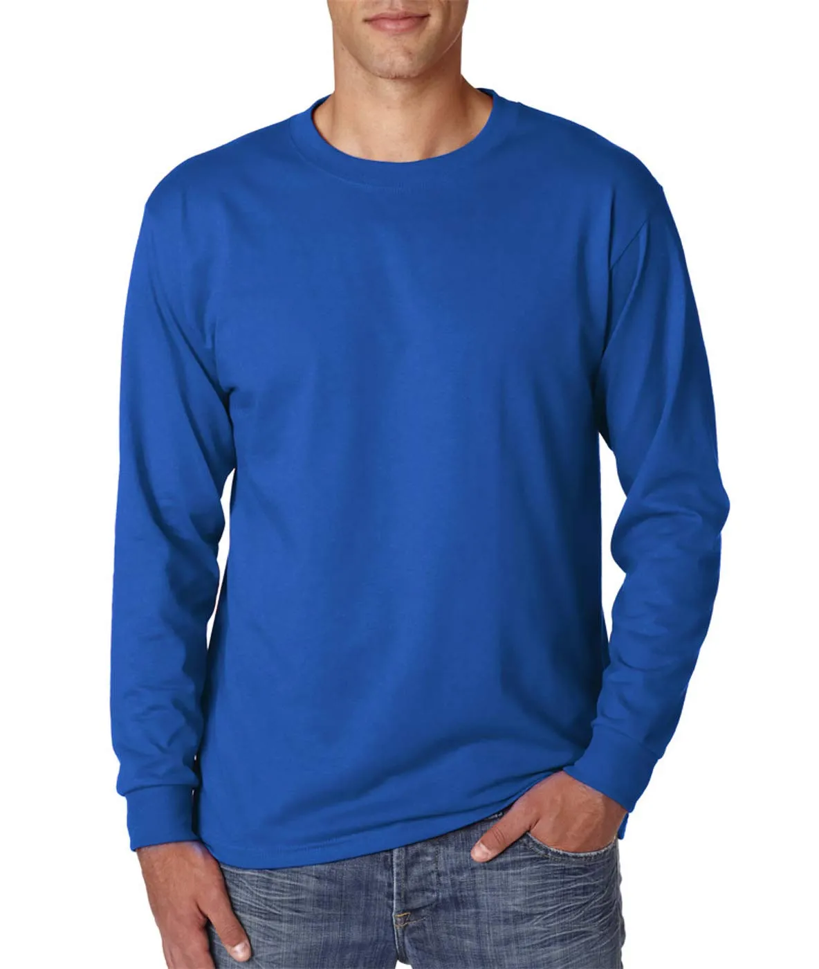 Jerzees 29LS Adult Long-Sleeve Heavyweight BlendT-Shirt - immagine 2