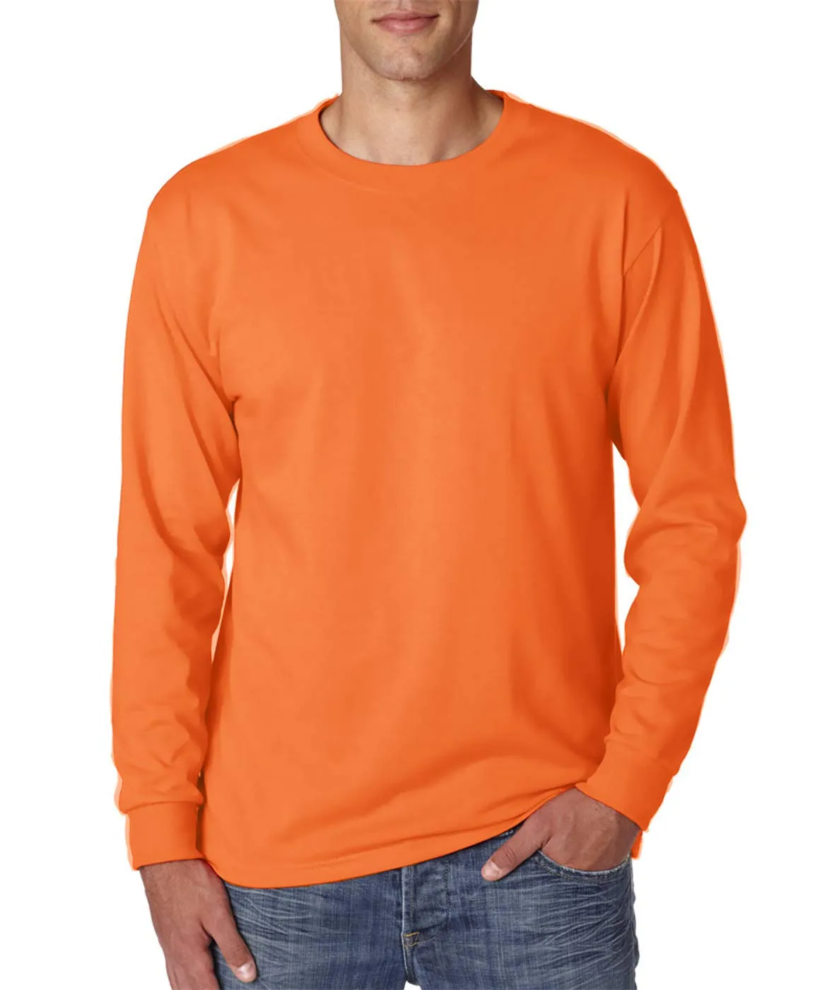 JERZEES - Heavyweight Blend 50/50 Cotton/Poly Long Sleeve T-Shirt. 29LS - immagine 2