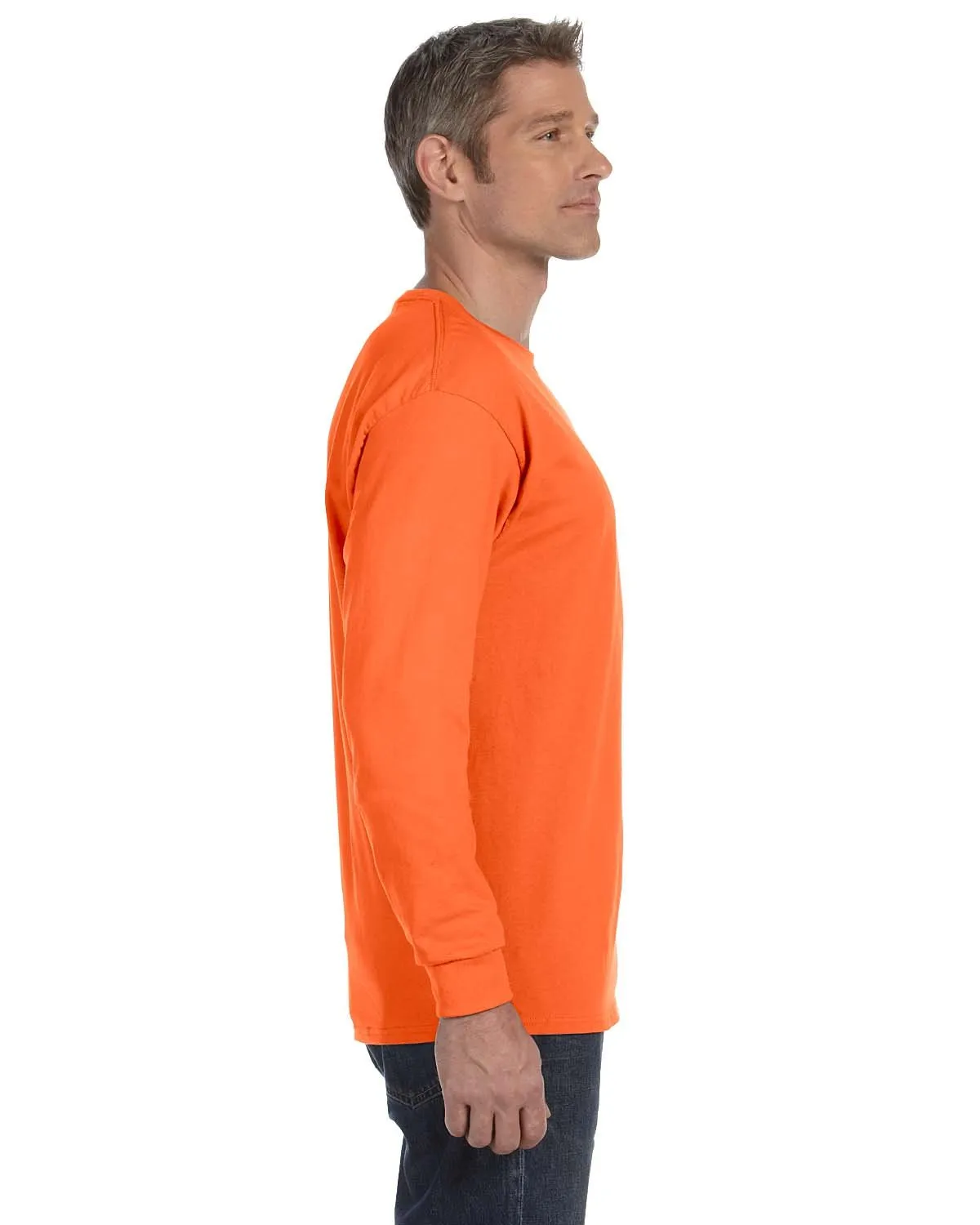 JERZEES - Heavyweight Blend 50/50 Cotton/Poly Long Sleeve T-Shirt. 29LS - immagine 5