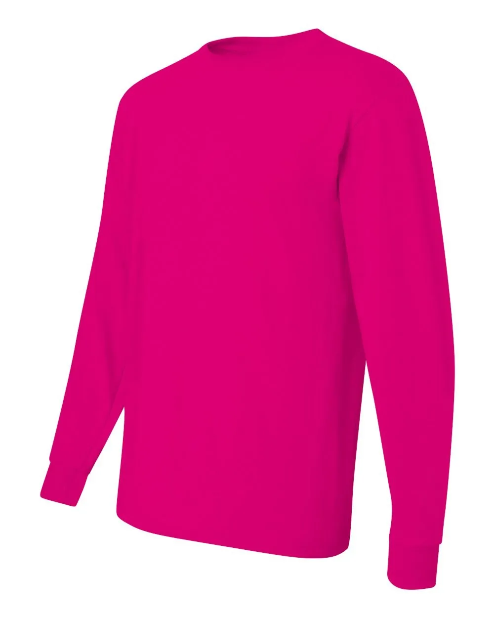 Jerzees Dri-Power - Maglietta a maniche lunghe da uomo, confezione multipla, Rosa, 3XL - immagine 4