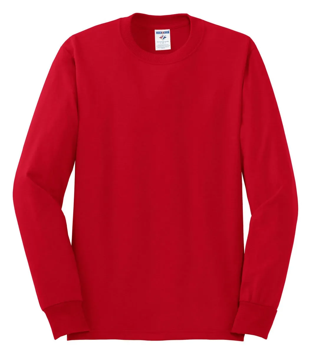 Jerzees - Maglia a Manica Lunga - Asimmetrico - Maniche Lunghe - Uomo - immagine 1