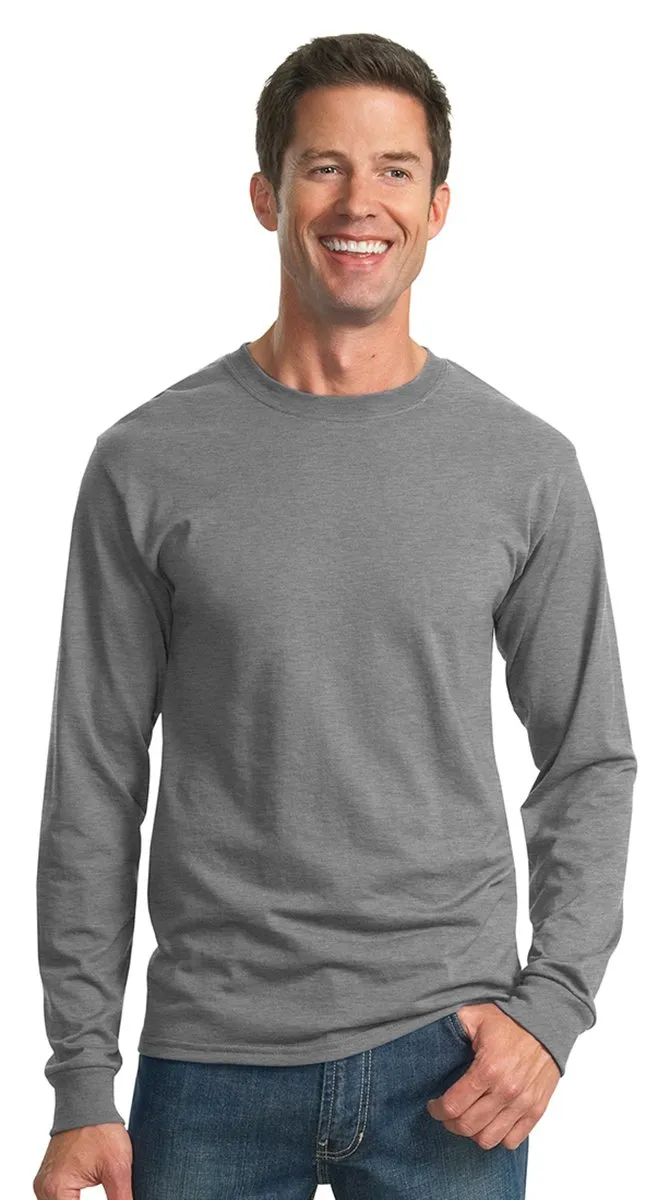 Jerzees - Maglia a Manica Lunga - Asimmetrico - Maniche Lunghe - Uomo - immagine 2
