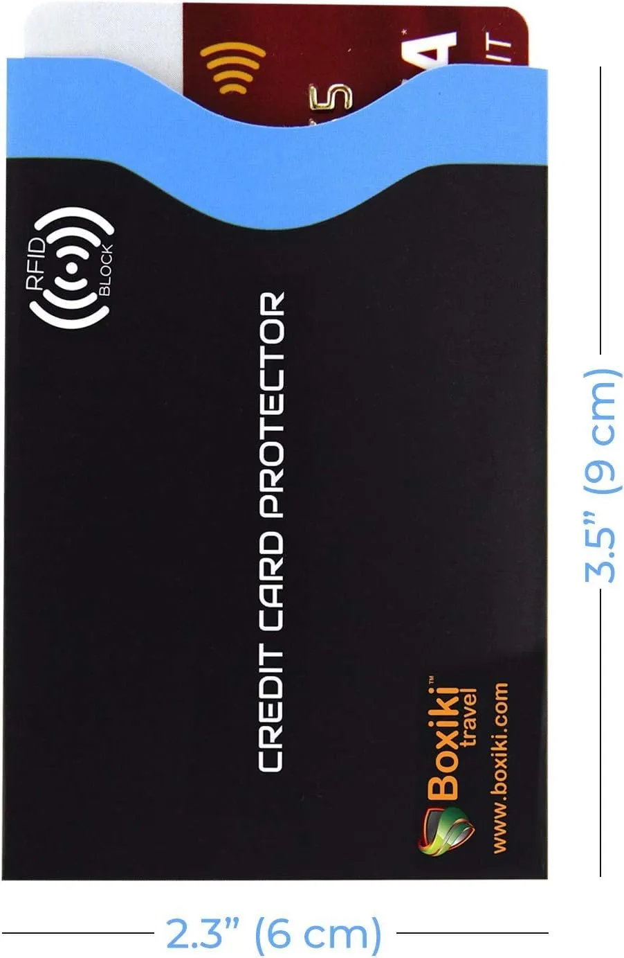 Proteggi Carte di Credito Contactless RFID, 12 Buste Blocco RFID con Codifica a Colori, Protezione RFID per Carte di Credito Bancomat e Documenti, Porta Bancomat Schermato di Boxiki Travel - immagine 6