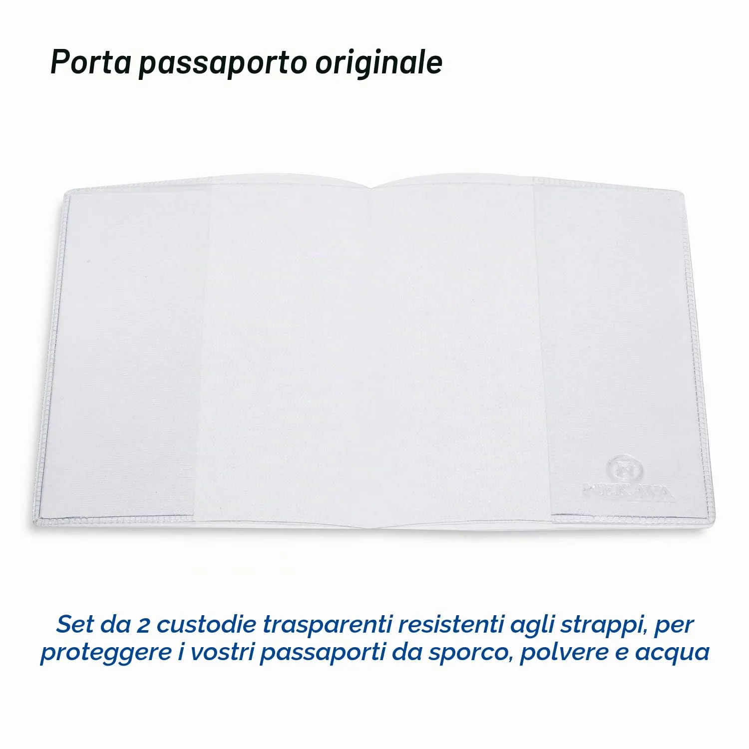 2 custodie per passaporto per il nuovo passaporto (a partire da aprile 2017), resistenti ai documenti e trasparenti in custodia antistrappo. Protegge il passaporto da acqua, polvere e sporcizia - immagine 5