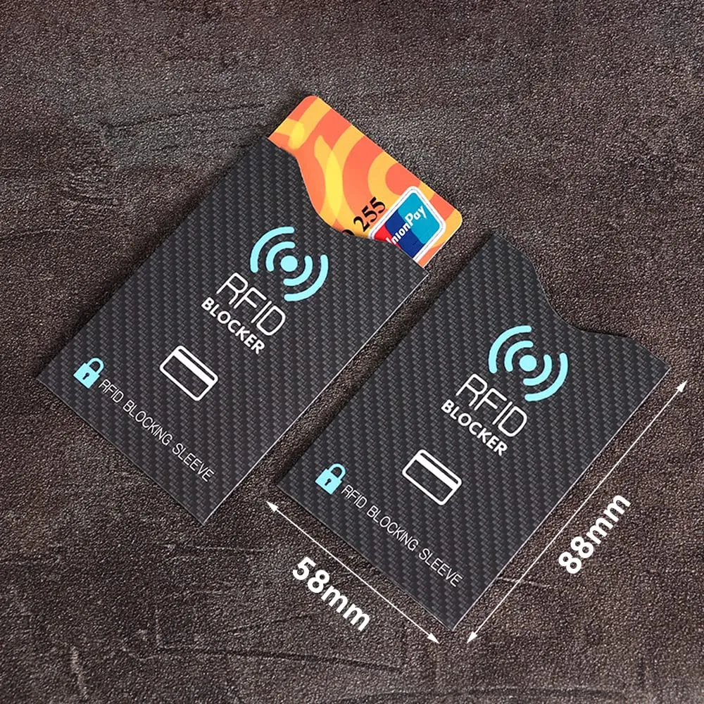CMOISO NFC e RFID Blocking, Custodie per Carte di Credito, 10 PCS Carta di Credito Unisex Multicolore e Carta Didentità Protezione Impermeabile e Antifurto - immagine 2