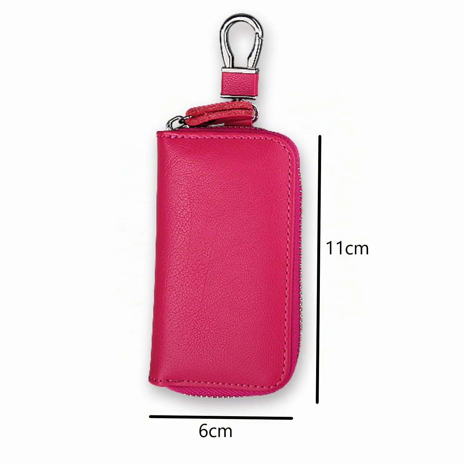 LTLSZRN Portachiavi in Pelle Per Uomo e Donna, Borsellino Unisex Con Portafoglio Chiave Auto e 6 Gancio - immagine 3