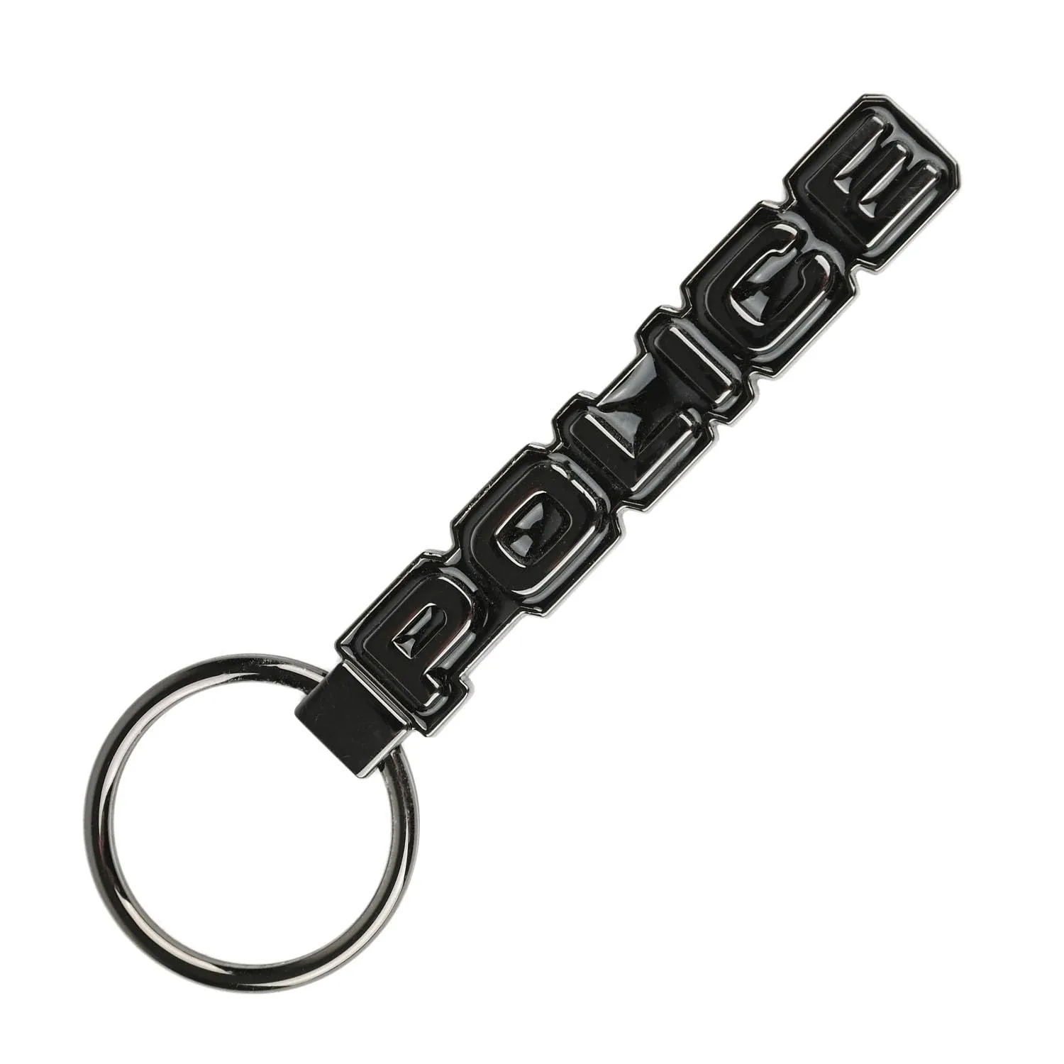 Police Set Regalo Uomo, Portafoglio Vera Pelle Nero e Portachiavi Metallo con Logo - immagine 4