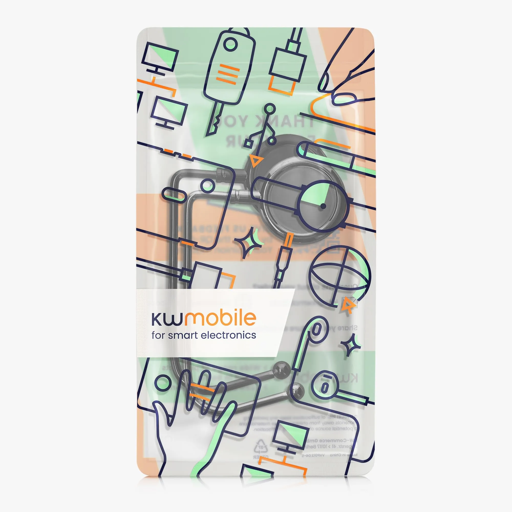 kwmobile 2x Gancio Borsa da Tavolo - Appendi Borsa in Alluminio Antiscivolo Antigraffio - Set Appendiborsa per Tavoli e Scrivanie max. 3kg - ardesia scuro/nero - immagine 6