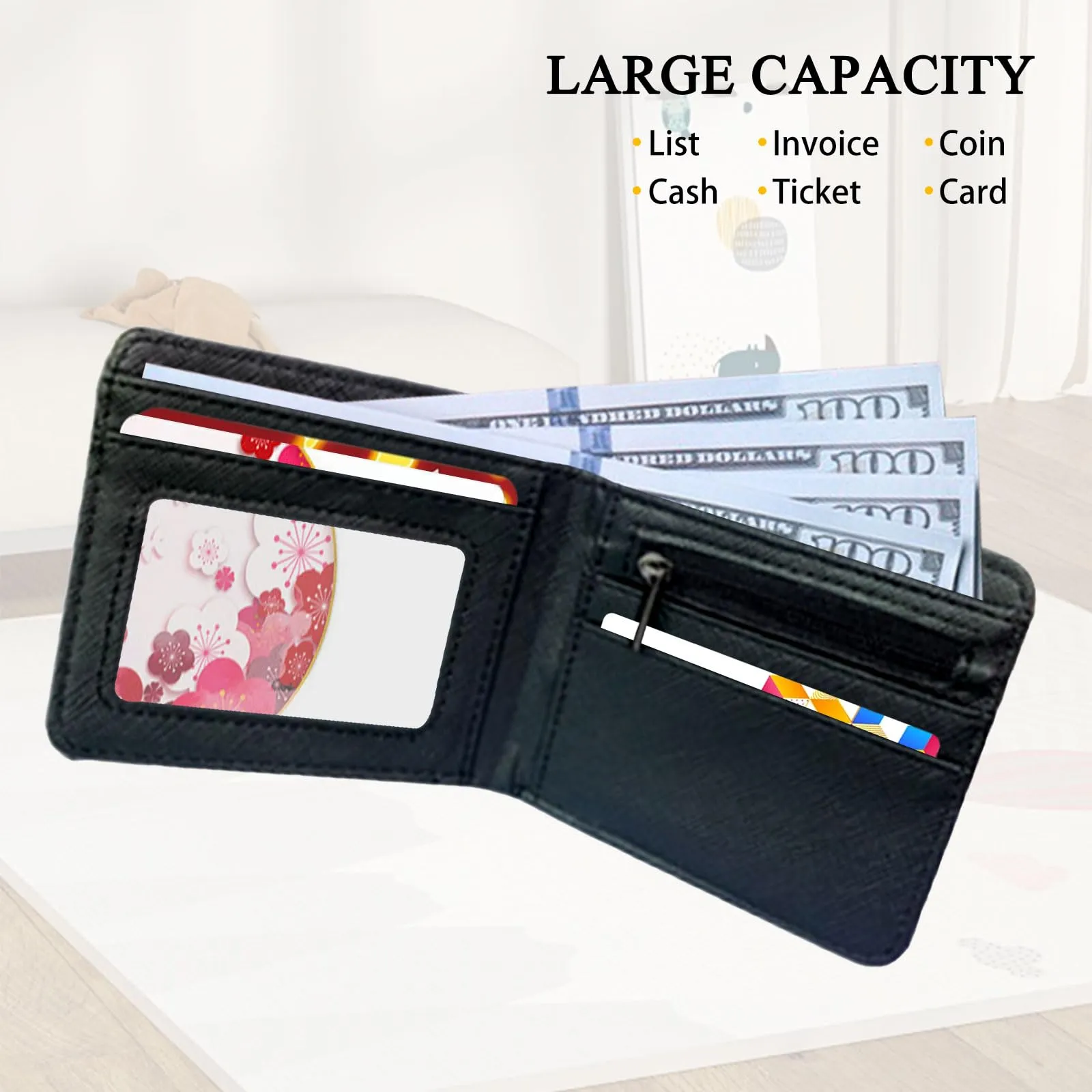 MEBSJY Portafoglio Bambino Caricatura, Portafoglio Robl in Pelle PU, Portafoglio Bifold per Ragazzi e Ragazze, Design Anime, Portacarte, Tasca per Monete, Regalo di Compleanno per Bambini - immagine 4