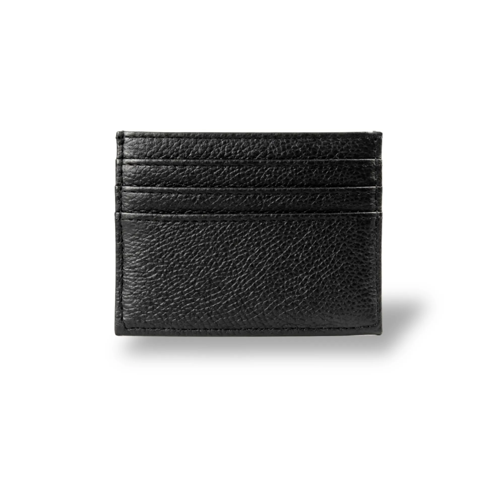 AURACASA Portafoglio per carta di credito, portacarte super sottile, portafoglio in PU per uomo e donna con 6 scomparti per carte e 1 tasca (Nero) - immagine 1